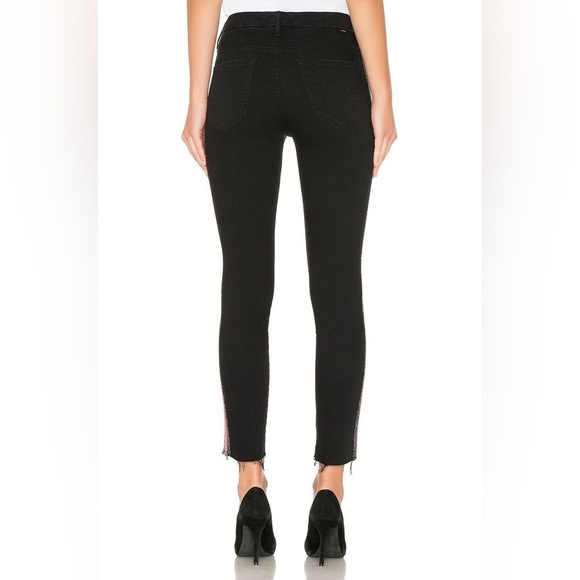 Mother High Waisted Looker Ankle Fray in Guilty Glitter Racer size 26 - Picture 3 of 10